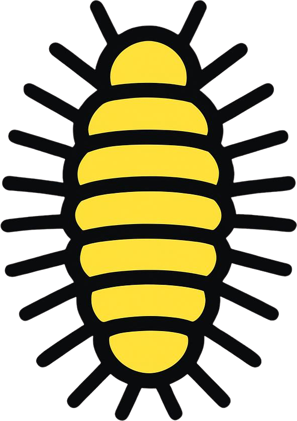 logo représentant une chenille processionnaire